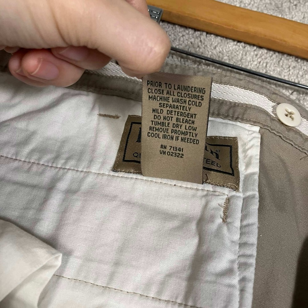 LL Bean Upland Briar Hunting Pants Mens 42 (Fits 42x31) Tan Brown Cotton Nylon - Picture 4 of 11